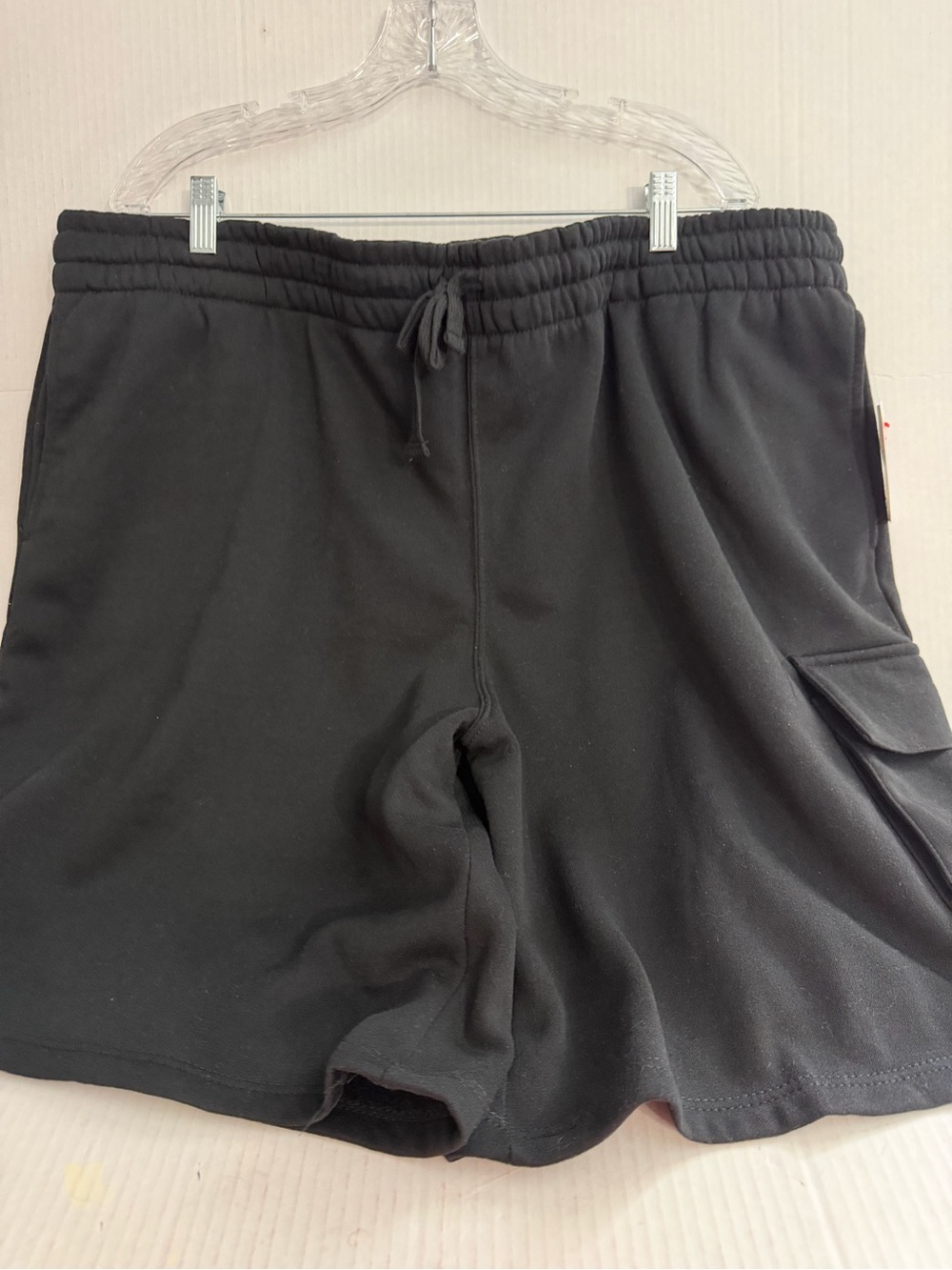 Highland Original Men's Black Athletic Drawstring Cargo Shorts